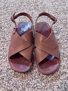 Adelisa and Co leather sandals, toddler